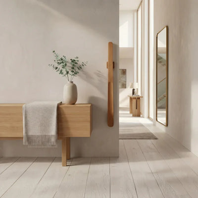 Træ Skoindtrækker med Magnetisk Vægdesign