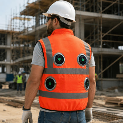 Koelvest - Verkoelend Werkvest Met 4 Ventilatoren