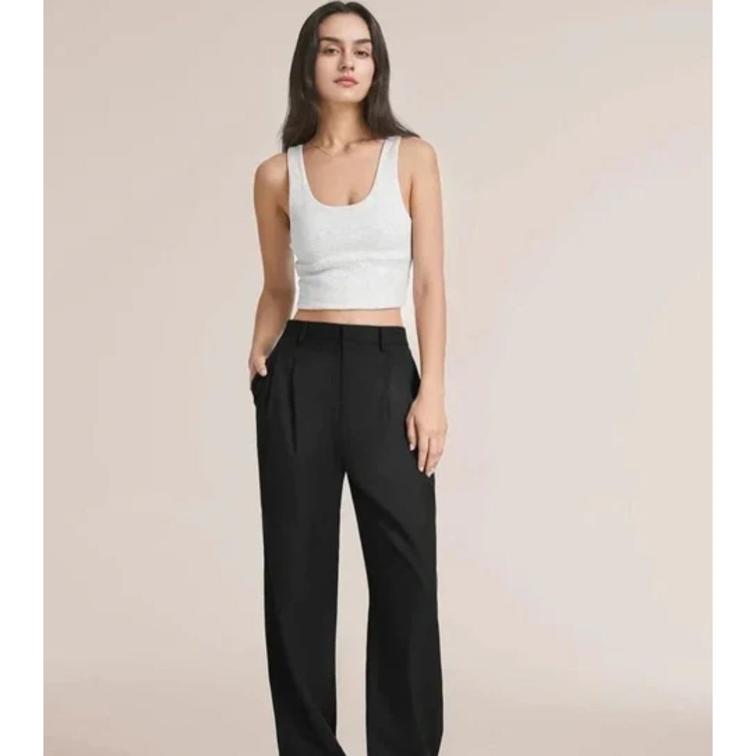 Wijde dames pantalon - Comfortabele Stretchbroek - LunaFit