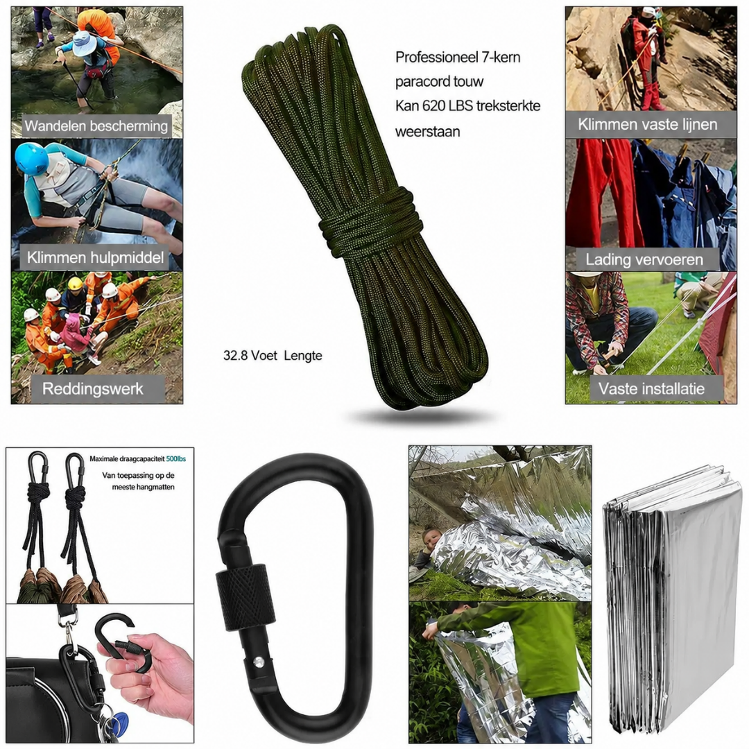 Survival Kit - Professionele Nooduitrusting voor Outdoor Avonturen