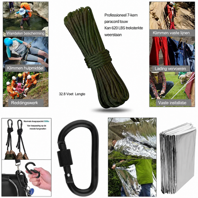 Survival Kit - Professionele Nooduitrusting voor Outdoor Avonturen