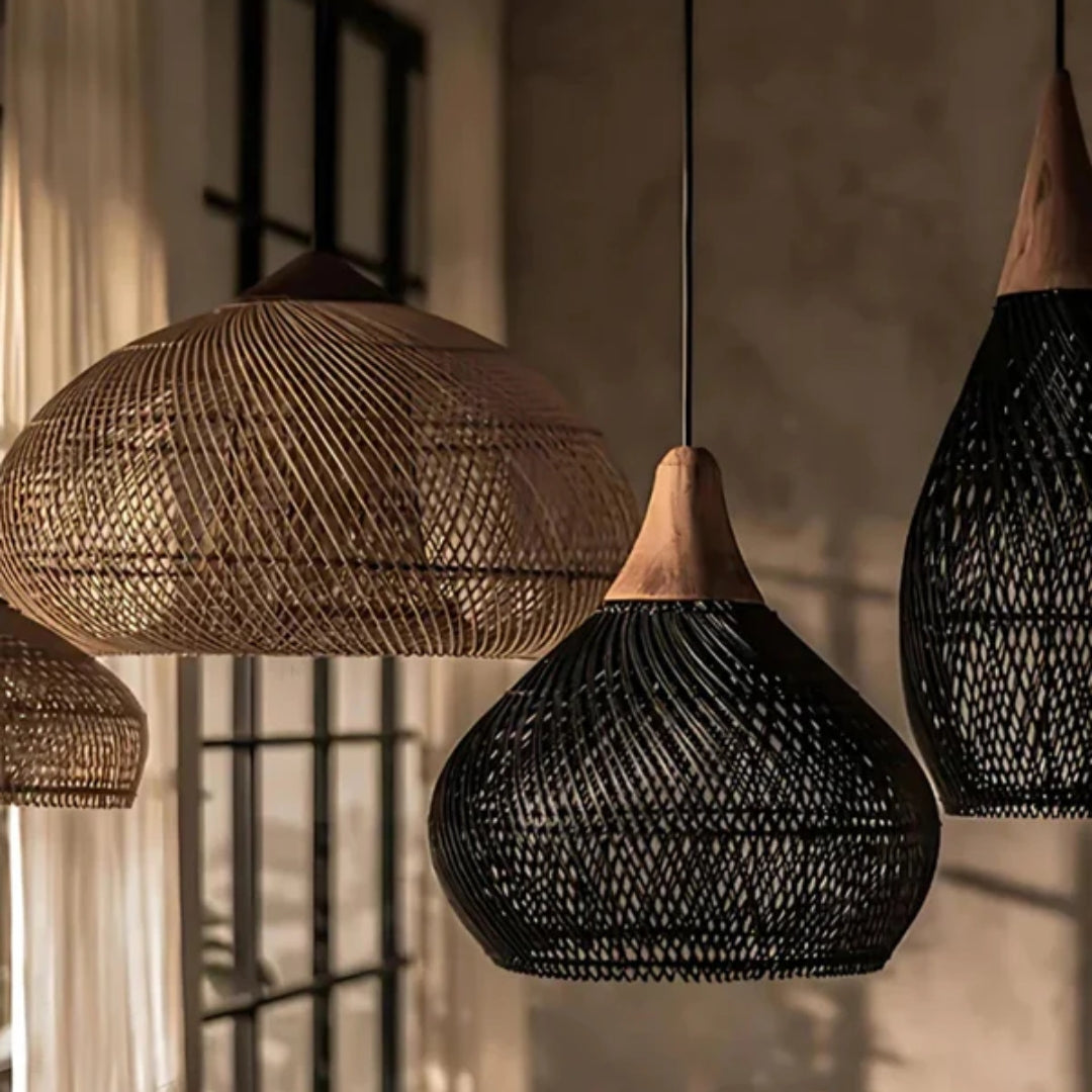 Ravena - Handgewebte Boho-Hängelampe