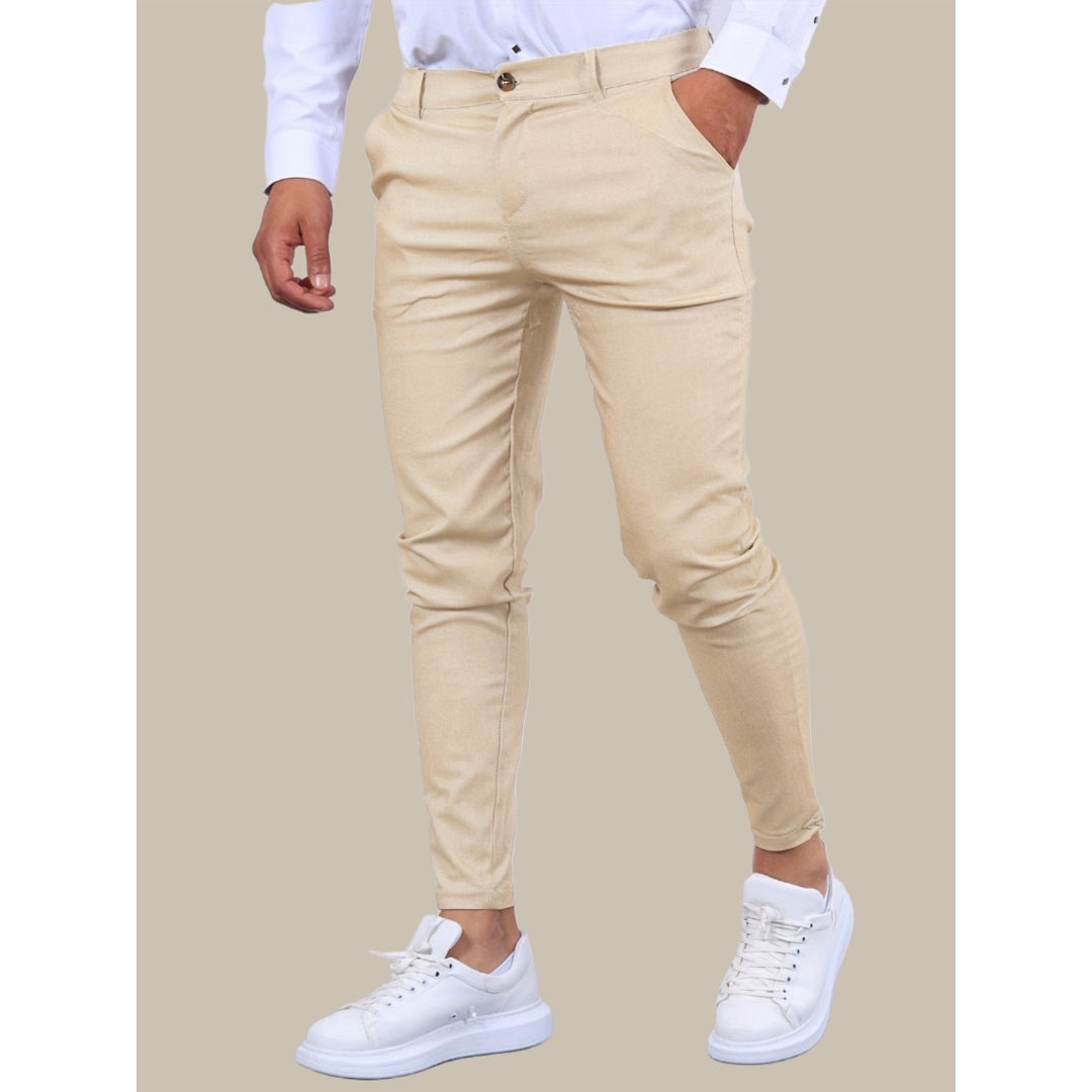 Heren Skinny Chino - Moderne Slim Fit Broek