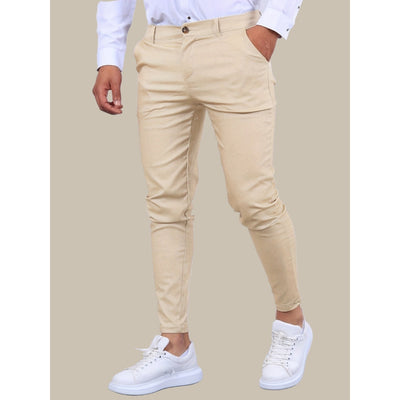 Heren Skinny Chino - Moderne Slim Fit Broek