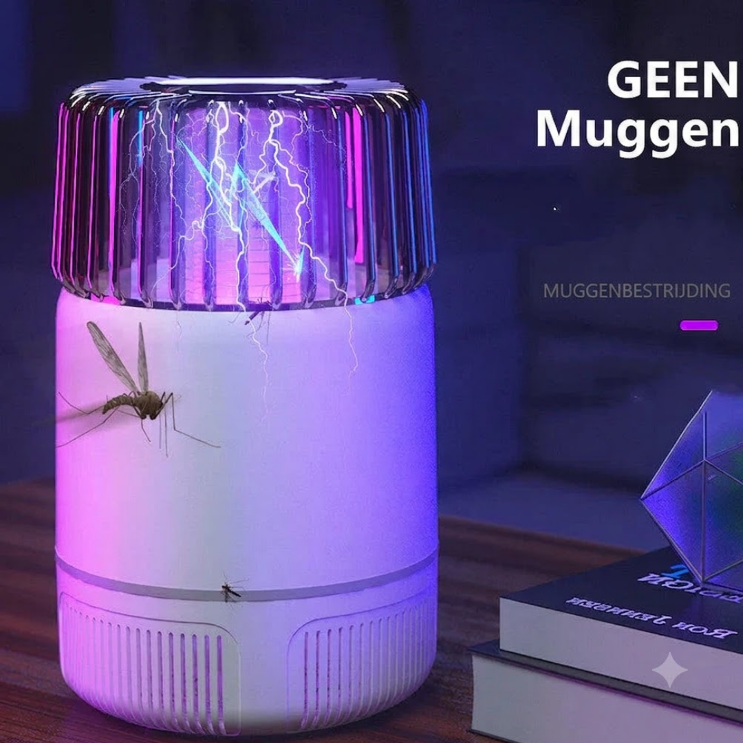 Muggenlamp - elektrisch met LED licht en zuigventilator