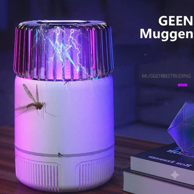 Muggenlamp - elektrisch met LED licht en zuigventilator