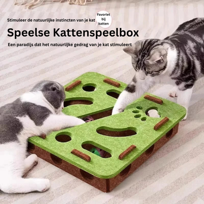 Katten Puzzel - Interactieve Speelbox van Vilt