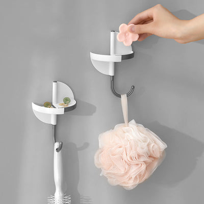 2-in-1 minimalistische boorloze haak voor keuken en badkamer