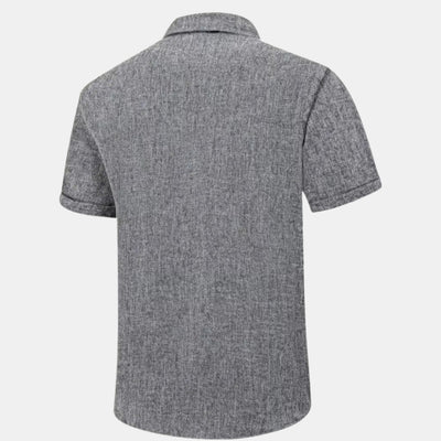 Casual Overhemd met Korte Mouwen en V-Hals - Coastline