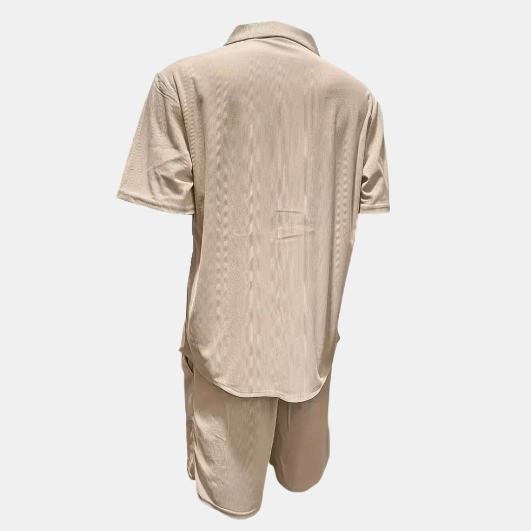 Gestreepte Zomer Set met V-Hals - CoastalStripe
