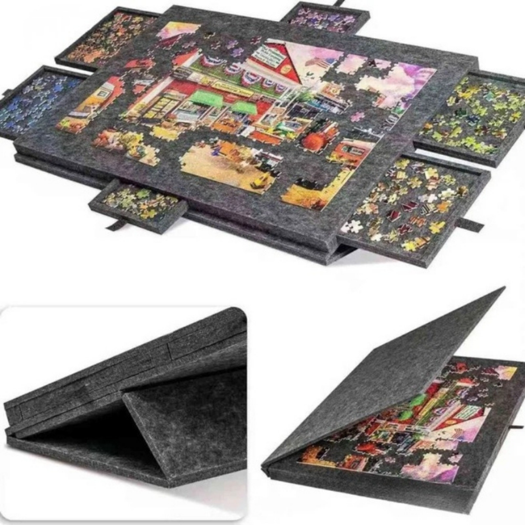 Puzzle - Plateau pliant pour puzzle avec système de rangement