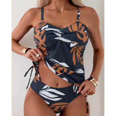 Tankini - Tropische Stijl Met Verstelbare Bandjes