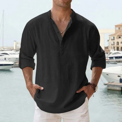 Linnen Blouse - Luchtige Zomerblouse Voor Heren