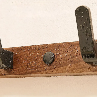 Kapstok - Zwart Houten Wandmodel