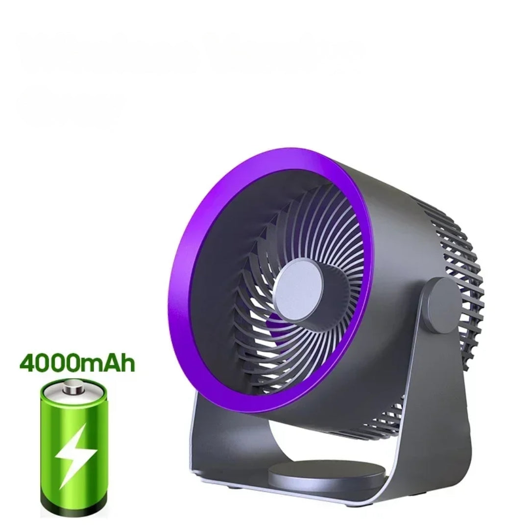 Draadloze ventilator - Oplaadbare Wandventilator Zonder Boren - BreezeFlow