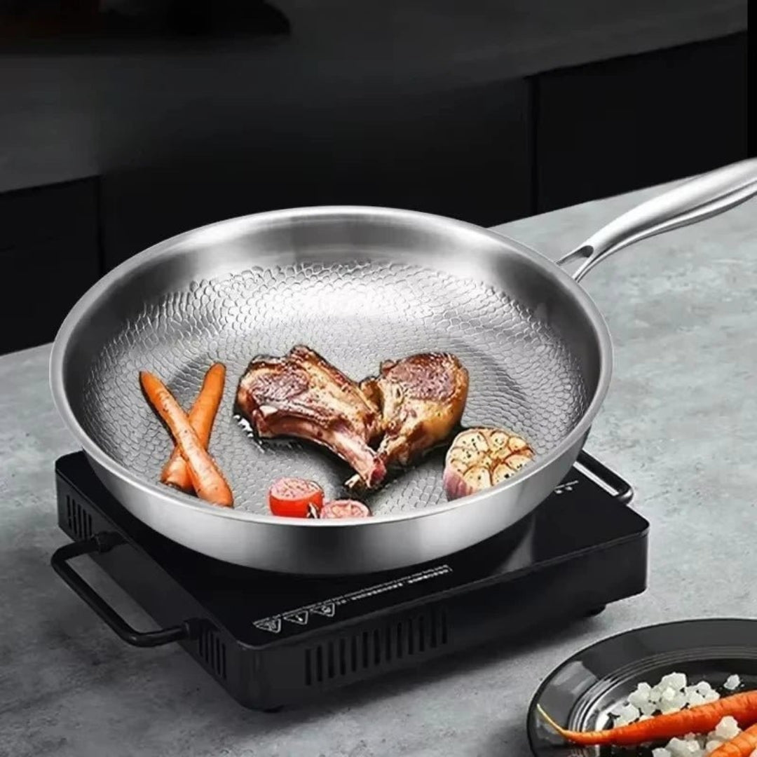 Titanium Pan - Gehamerde Anti Aanbak Koekenpan