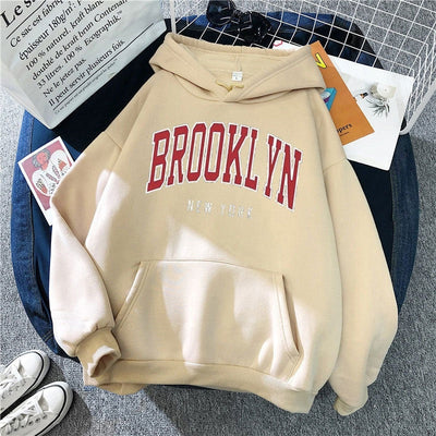 Hoodie - Brooklyn Print Dames Hoodie - UrbanCore