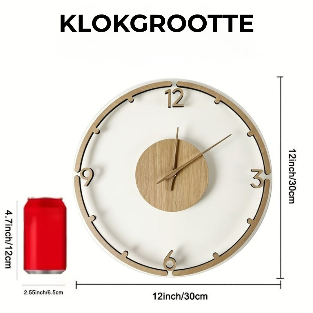 MYHOME® - Wandklok met Minimalistisch Scandinavisch Design