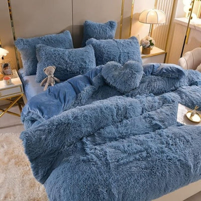 Fleece Beddengoed Set - Extra Warm Winter Dekbedovertrek - CozyDream