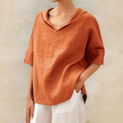 Casual Overhemd - Luchtig V-Hals Shirt
