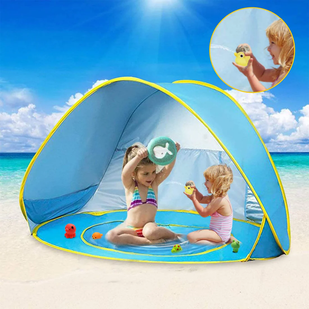 Baby strandtent - Pop-up Zon-Bescherming Tent met Waterbad