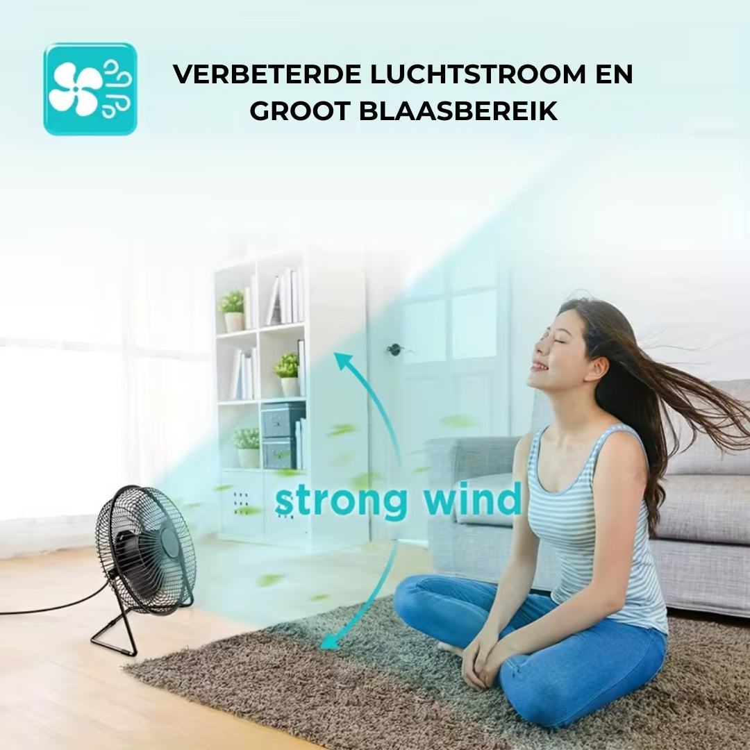 Ventilator - USB Tafelventilator met 360° Draaibare Kop