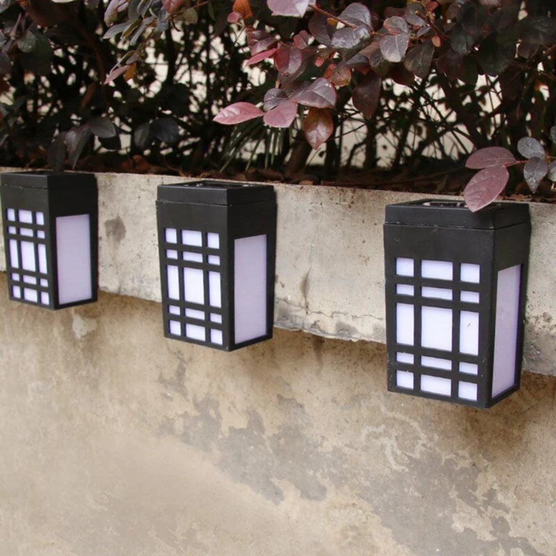 Japandi solcellelampe - Solcelle væglampe med tidløst Japandi-design