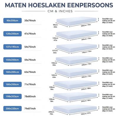 Verkoelend Hoeslaken - Ademend Laken Voor Koele Nachten
