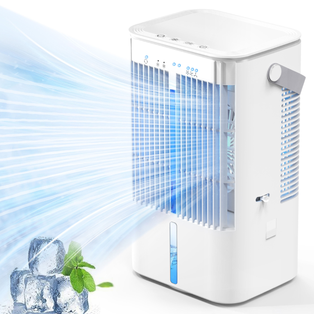Airconditioner - 4-in-1 Draagbare Luchtkoeler voor Persoonlijke Verkoeling - FrostFlow