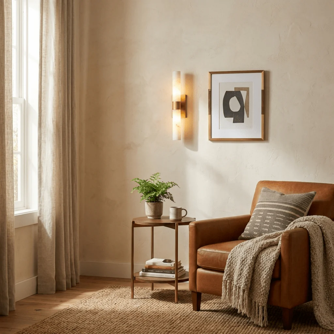 MYHOME® - Alabaster Cilinder Design Wandlamp