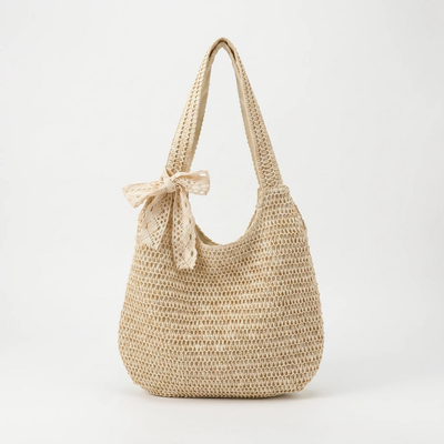 Geweven Shopper Schoudertas - Aveline