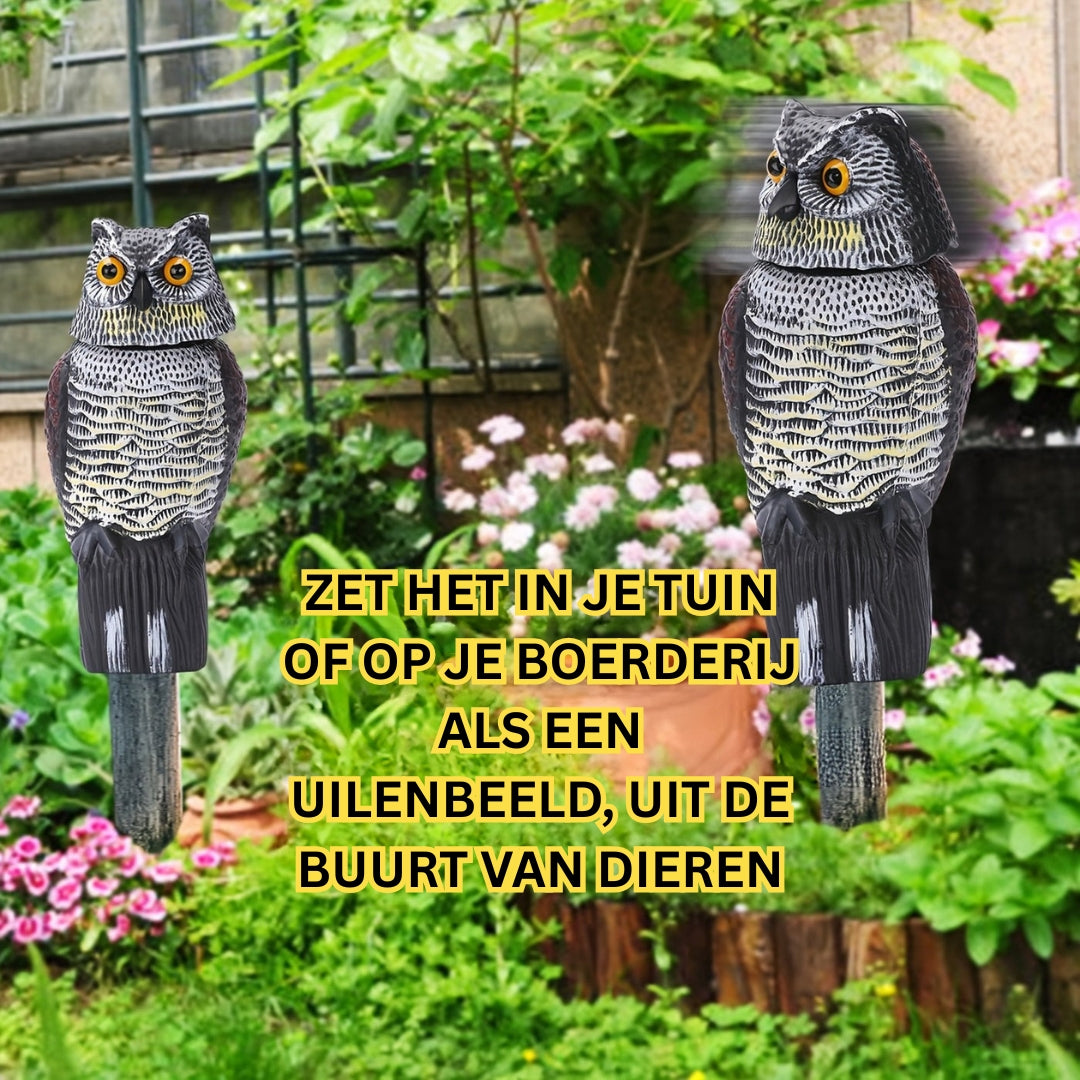 Vogelverschrikker - Realistische Uil Voor Tuinbescherming