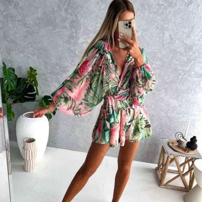 Zomer Set Dames - Elegante Tweedelige Blouse en Short Set