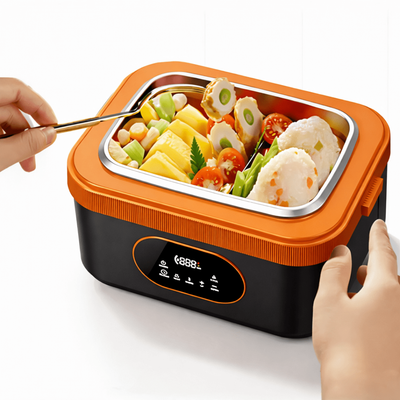 Elektrische lunchbox - draadloos en zelf-verwarmend