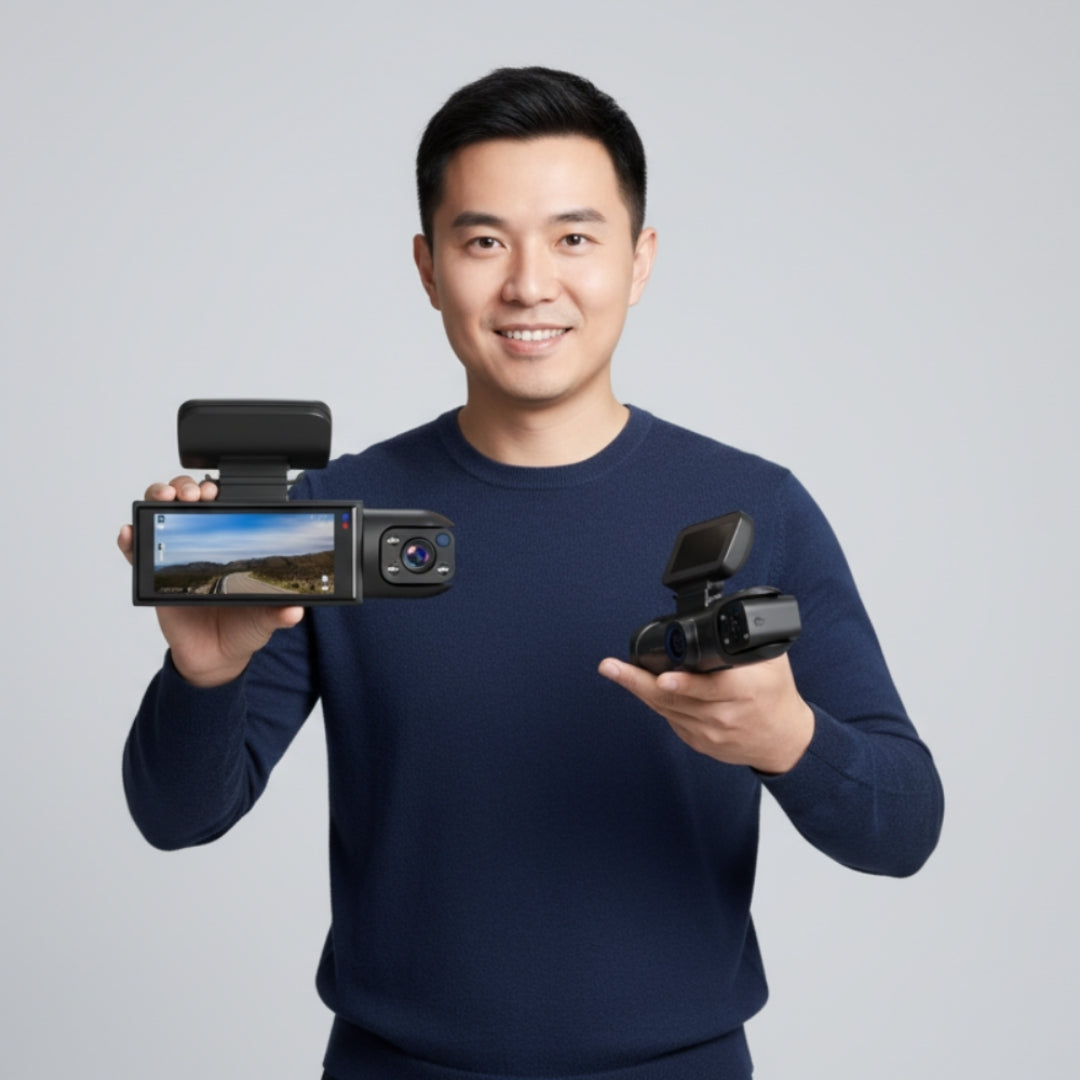 Dashcam - 3 Kanaals Full HD Autocamera met Nachtzicht - RiveCam