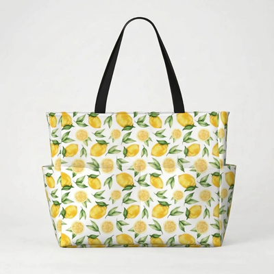 Ruime Strandtas met Tropische Print