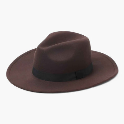Fedora Hoed - Klassieke Wollen Hoed met Brede Rand