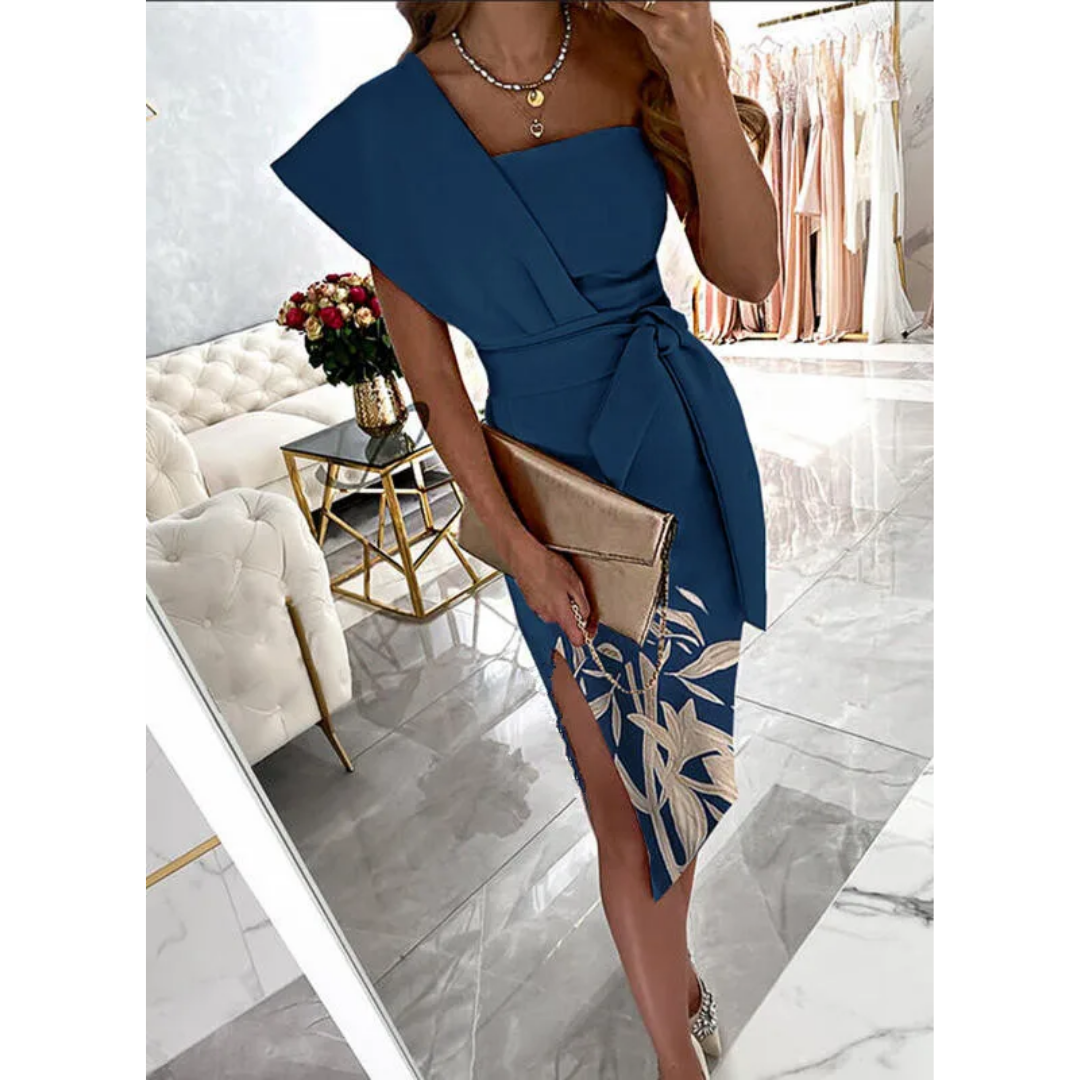 Elegante One-Shoulder Feestjurk