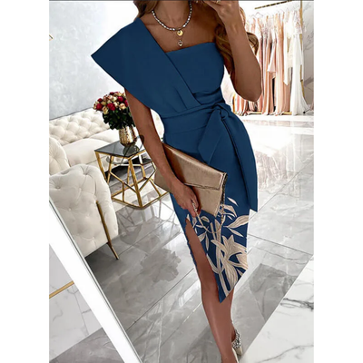 Elegante One-Shoulder Feestjurk