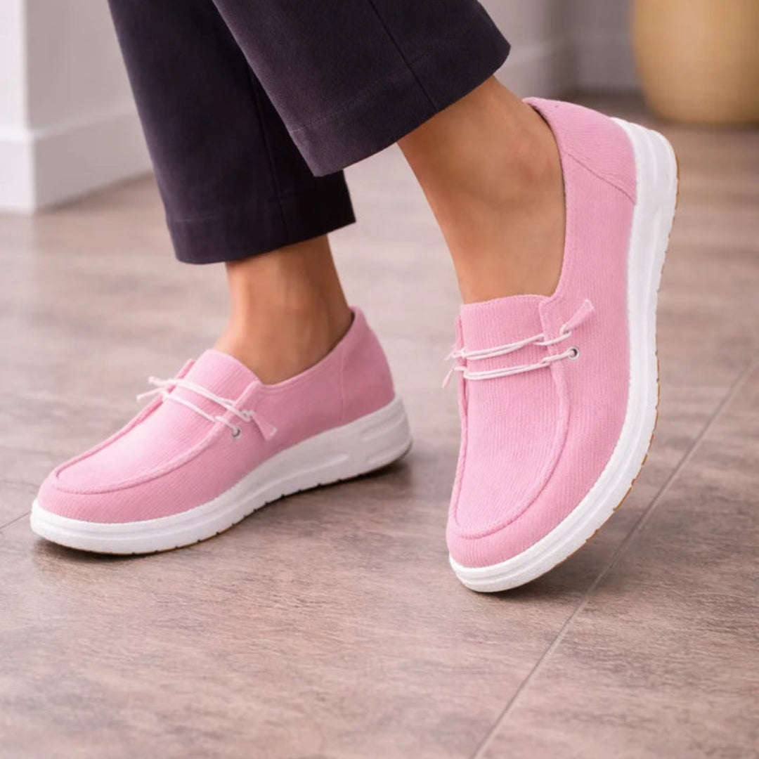 Loafers - Platform Met Geribbelde Structuur