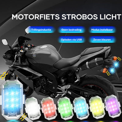 Draadloze LED-stroboscoop Fiets | Motorlamp