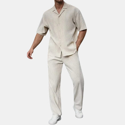 Gestreepte Zomer Set met V-Hals - Sandline