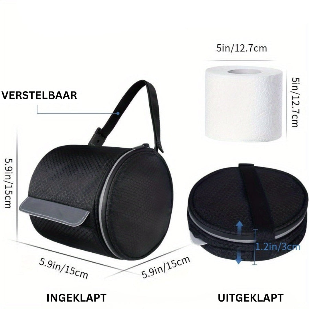 Draagbare toiletrolhouder voor reizen en onderweg