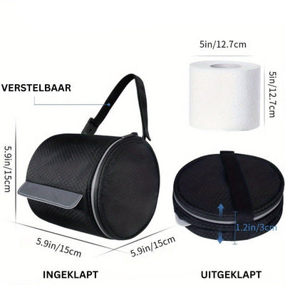 Draagbare toiletrolhouder voor reizen en onderweg