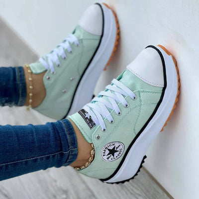 Drune - Plateau-Canvas-Sneaker für Damen