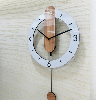 MYHOME® - Scandinavische Houten Pendel Wandklok