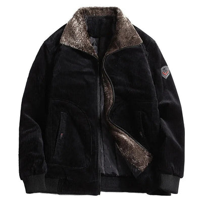 Corduroy Jas - Warme Regular Fit Winterjas voor Heren - Puroven