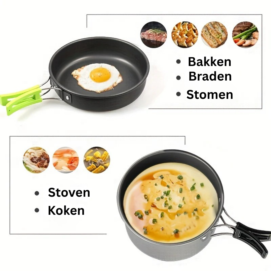 Camping kookset voor outdoor avonturen - Camp&Cook