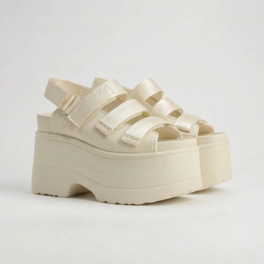 Retro Chunky Platform Sandalen