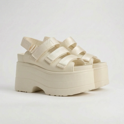 Retro Chunky Platform Sandalen